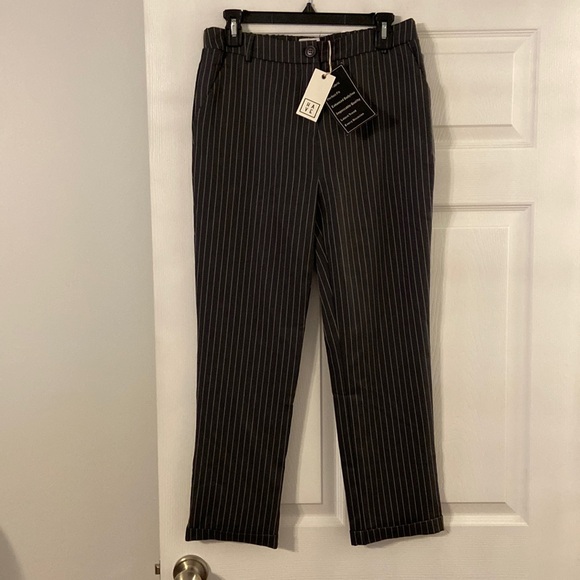 Have Pants - HAVE Women’s Pants size L brand new with tag color gray with white stripe
